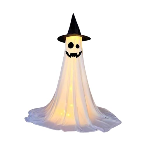 Halloween-Dekoration, 120 cm hoch, groß, Stoff, Geisterfigur, Ornament für Veranda und Garten, Party, Tafelaufsätze, Hofdekoration von Gramigg
