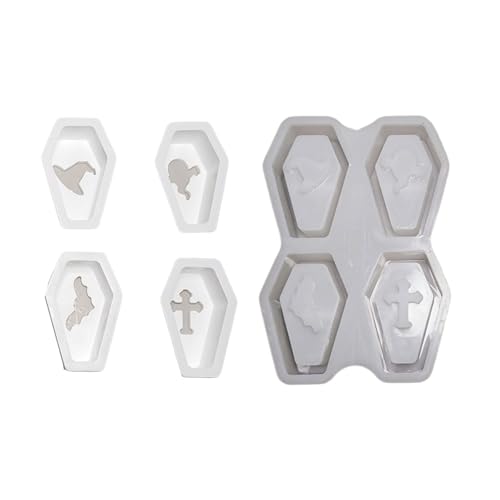 Halloween-Silikonform für Schokolade, Seife, wiederverwendbar, antihaftbeschichtet, Sarg-Design, einfaches Entformen, wiederverwendbare Sarg-Silikonform Halloween-Silikonform für Schokolade, Seife, wiederverwendbar, antihaftbeschichtet, Sarg-Design, einfaches Entformen, wiederverwendbare Sarg-Silikonform von Gramigg