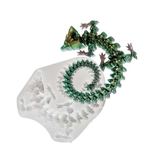 Handgefertigte Drachenfiguren-Form, einfach zu bedienen, Epoxidharz-Form für handgefertigte Liebhaber, Heimdekoration Handgefertigte Drachenfiguren-Form, einfach zu bedienen, Epoxidharz-Form für handgefertigte Liebhaber, Heimdekoration von Gramigg