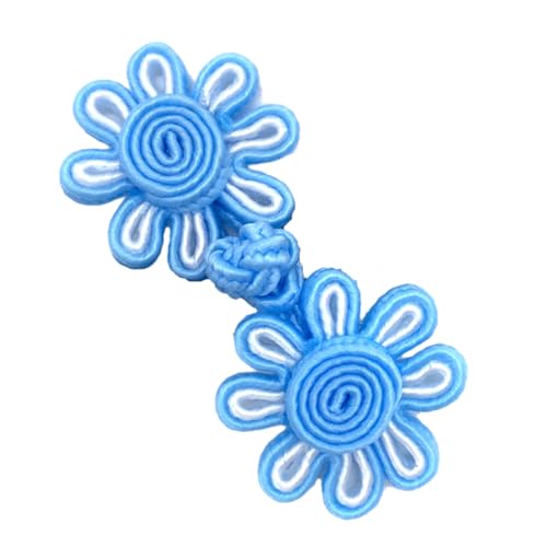 Handnähende Blumenknopfverschlüsse chinesischer Knotenverschluss Cheongsam Frosch Knöpfe Quasten Haken Schnalle Zapfen Anzug Dekoration von Gramigg