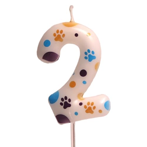 Katzen Pfoten bedruckt 0-9 Digital Geburtstag Kuchen Dekoration Dessert Kuchen Einsatz Dekoration Babypartys Kuchen Topper von Gramigg