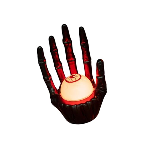 Leuchtende, realistische Skelett-Hand-Lampe, Halloween-Grusel-Tischdekoration, Innen- und Außenbereich, Partyzubehör, Halloween-Partyzubehör von Gramigg