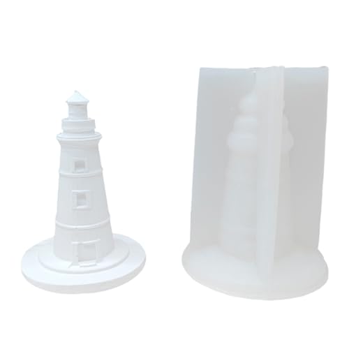 Leuchtturmförmige Harzformen, Leuchtturm-Halter, Gips-Silikonformen für Epoxidharz, Heimdekorationen von Gramigg