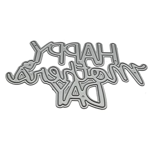 Metall-Stanzschablone "Happy Mothers Day", Schablone, Scrapbooking, Prägewerkzeug, Papier, Karten, Album, Schablone, Scrapbooking, Stanzformen aus Metall von Gramigg