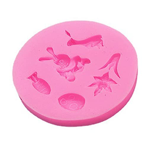 Oster-Karotten-Silikonform zum Backen von Kuchen, Fondant, Süßigkeiten, Schokolade, Dekoration, Oster-Silikonformen für Epoxidharz von Gramigg