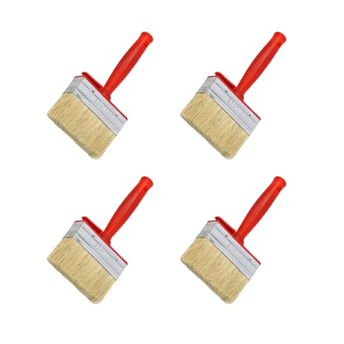 Packung Mit 4 Professionellen Wandfarben Pinsel Für Lösungsmittelbasisbeschichtungen Stabiles Holzöl Mit Stabilem Kunststoffgriff Lösungsmittelfarben Pinsel Packung Mit 4 Professionellen Wandfarben Pinsel Für Lösungsmittelbasisbeschichtungen Stabiles Holzöl Mit Stabilem Kunststoffgriff Lösungsmittelfarben Pinsel von Gramigg