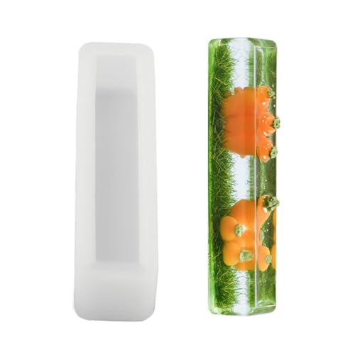 Rechteckige Silikon-Form für getrocknete Blumen, multifunktionale Kristall-Epoxidharz-Form zum Basteln Rechteckige Silikon-Form für getrocknete Blumen, multifunktionale Kristall-Epoxidharz-Form zum Basteln von Gramigg