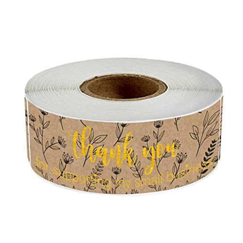 Schöne Dankesaufkleber mit Blumenbronzierung, Kraftpapier, selbstklebende Etiketten für Karten, Hochzeit, Geburtstag, Party, 120 Stück Schöne Dankesaufkleber mit Blumenbronzierung, Kraftpapier, selbstklebende Etiketten für Karten, Hochzeit, Geburtstag, Party, 120 Stück von Gramigg