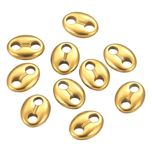 Set mit 10 Doppellochverbindern, stilvolle Halskettenverbinder, Schmuckherstellung, Metall, Perlenzubehör Set mit 10 Doppellochverbindern, stilvolle Halskettenverbinder, Schmuckherstellung, Metall, Perlenzubehör von Gramigg