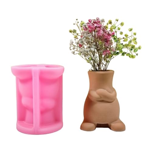 Silikon-Blumentopf-Form, Epoxidharz, abstrakter menschlicher Stifthalter, Zement-Pflanzgefäß, Heimdekoration, Pflanzgefäß Silikon-Blumentopf-Form, Epoxidharz, abstrakter menschlicher Stifthalter, Zement-Pflanzgefäß, Heimdekoration, Pflanzgefäß von Gramigg