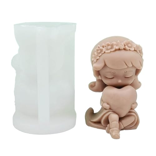 Silikonform für Mädchen, kleines Mädchen, Epoxid-Silikonformen, Kuchen, Schokolade, Dekoration, Kunstwerkzeuge, handgefertigte Seifenform Silikonform für Mädchen, kleines Mädchen, Epoxid-Silikonformen, Kuchen, Schokolade, Dekoration, Kunstwerkzeuge, handgefertigte Seifenform von Gramigg