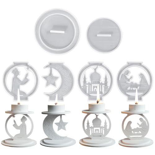Silikonformen aus dem Nahen Osten, Epoxidharz, Ornament-Formen, Stern, Mond, Kerzenständer, Gipsformen von Gramigg