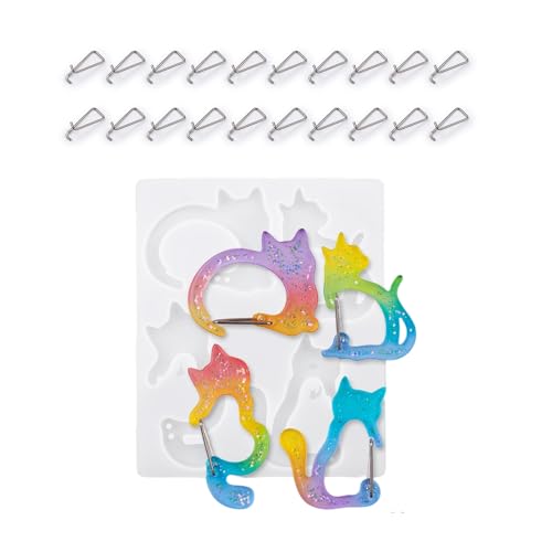 Silikonformen in Katzenform, für Schmuck, Anhänger, Ohrringe, Formen für einzigartige Halskette und Ohrringe, klare Silikon-Schlüsselanhängerform Silikonformen in Katzenform, für Schmuck, Anhänger, Ohrringe, Formen für einzigartige Halskette und Ohrringe, klare Silikon-Schlüsselanhängerform von Gramigg