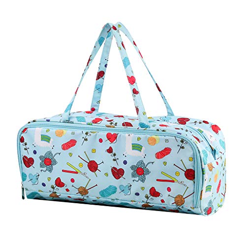 Stricktasche, Garnaufbewahrung, Organizer, Tragetasche für Tasche, Quader mit Reißverschluss und Tasche zum Stricken zu Hause, tägliche Tragetasche, Oragnizer von Gramigg