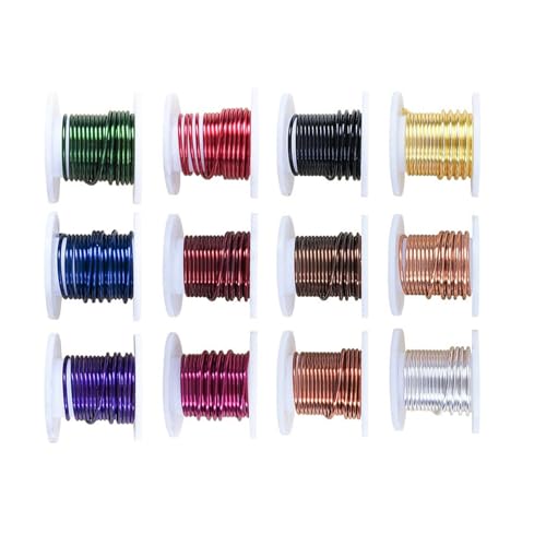 Stylish Sturdy Messing Wire In Verschiedenen Farben 12 Gauge Tragbare Zubehör Für Gartengebrauch Und Schmuck 12 Pack von Gramigg