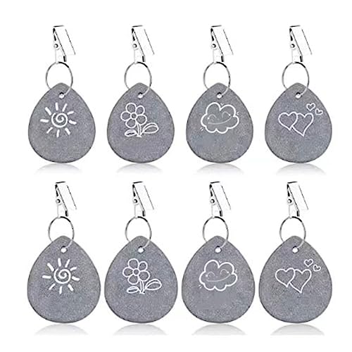 Tischdeckengewichte mit Clip, 8 Stück, Tischdecken-Anhänger, Zubehör für Zuhause, Outdoor, Reisen, Picknick, Stoffzubehör, natürlicher Marmor, Tischdeckengewichte Tischdeckengewichte mit Clip, 8 Stück, Tischdecken-Anhänger, Zubehör für Zuhause, Outdoor, Reisen, Picknick, Stoffzubehör, natürlicher Marmor, Tischdeckengewichte von Gramigg