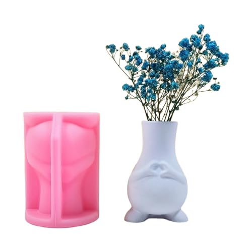 Vase Harzformen Herzunterstützung Silikonform Sukkulente Pflanzenblumtöpfe Form Epoxidharz Gussschimmel Hausdekorationen von Gramigg