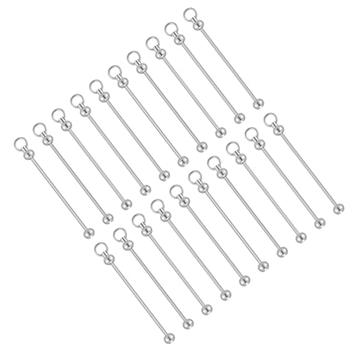 Vielseitiges Schmuck-Bastelset mit 30 Augenketten-Clips, Anhänger mit Binderingen, Zubehör zum Basteln und für Schlüsselanhänger-Outfits von Gramigg