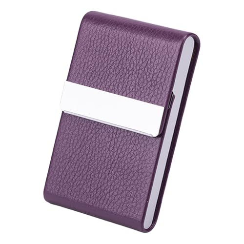Visitenkartenhalter Metall Visitenkartenhalter Lederkartenkoffer Mit Magnetverschluss Taschenkartenkoffer Für Männer Frauen Professionelle Kartenkoffer von Gramigg
