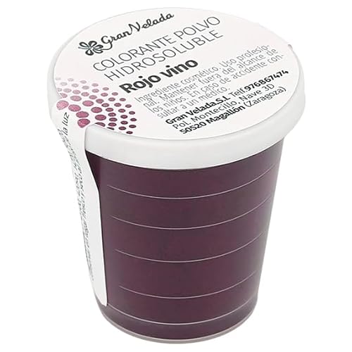 Weinroter wasserlöslicher Pulverfarbstoff | Pigmentieren Sie Ihre Kosmetik mit Eleganz und Vitalität | Ideal für Seifen, Gele und Masken | Einfach zu bedienen Weinroter wasserlöslicher Pulverfarbstoff | Pigmentieren Sie Ihre Kosmetik mit Eleganz und Vitalität | Ideal für Seifen, Gele und Masken | Einfach zu bedienen von GRAN VELADA