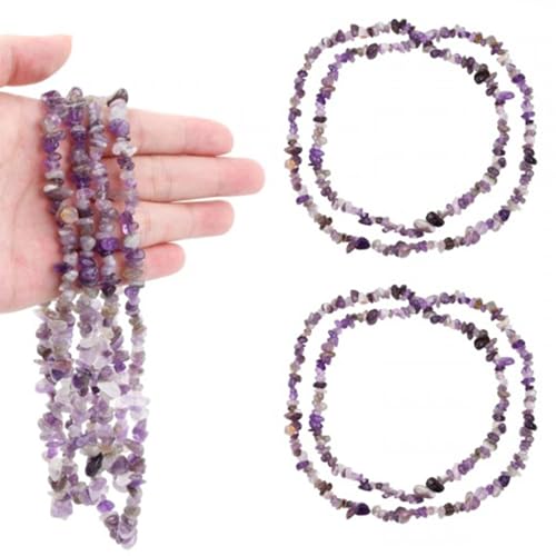 400 Stück Amethyst Trommelsteine, 5-8mm Chips Perlen mit Löchern, Unregelmäßige Edelsteinperlen Natürliche Kristalle für die Herstellung von Schmuckarmbändern 400 Stück Amethyst Trommelsteine, 5-8mm Chips Perlen mit Löchern, Unregelmäßige Edelsteinperlen Natürliche Kristalle für die Herstellung von Schmuckarmbändern von Granvoo