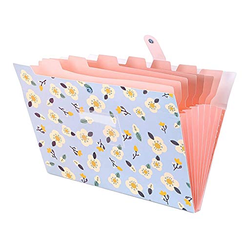 Graootoly Fächermappe A4 und Briefgröße Archivdatei Halter Organizer 8 Taschen (blau) von Graootoly