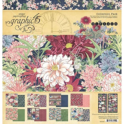 Graphic 45 Collection Pack 12"X12"-Blossom von Graphic 45