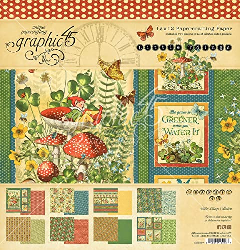Graphic 45 Collection Pack 12"X12"-Little Things von Graphic 45