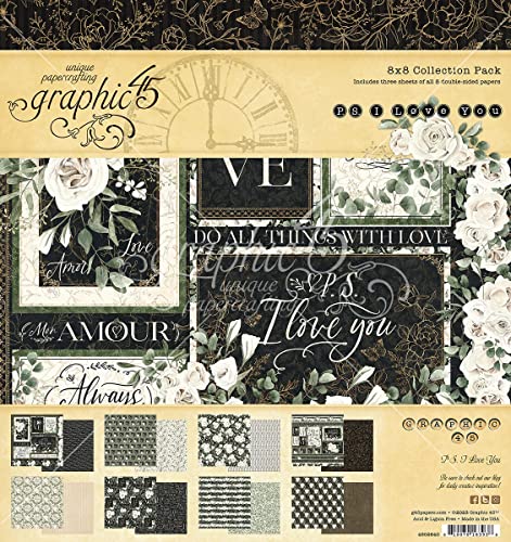Graphic 45 Double-Sided Paper Pad 8"X8" 24/Pkg-P.S. I Love You Graphic 45 Double-Sided Paper Pad 8"X8" 24/Pkg-P.S. I Love You von Graphic 45