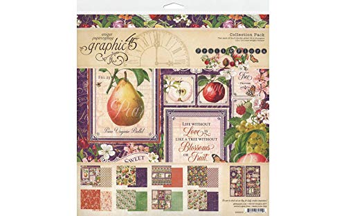 Graphic 45 GR4502000 Fruit & Flora Collection 12 x 12 Stück, sortiert, One Size von Graphic 45
