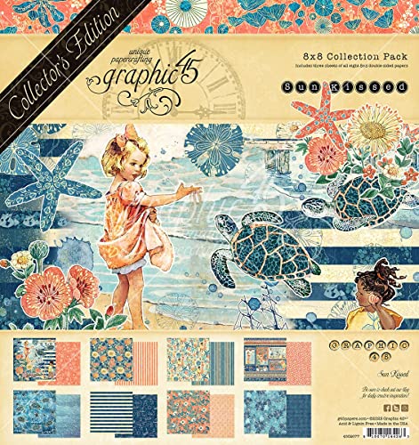 Graphic 45 Sammleredition Pack 20,3 x 20,3 cm, Sonne geküsst Graphic 45 Sammleredition Pack 20,3 x 20,3 cm, Sonne geküsst von Graphic 45