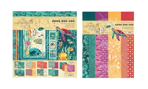 Graphic 45 Seas The Day Collection Bundle – 12 x 12 Sammelpackung + 8,5 x 11 doppelseitige Papierpackung Graphic 45 Seas The Day Collection Bundle – 12 x 12 Sammelpackung + 8,5 x 11 doppelseitige Papierpackung von Graphic 45