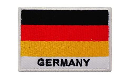 Graphic Dust Aufnäher Deutschlandflagge bestickt Aufbügler von Graphic Dust