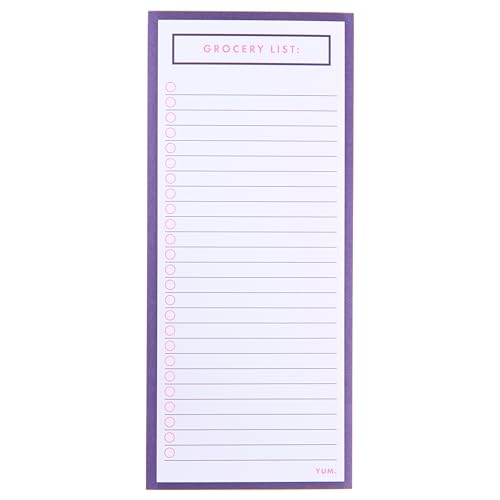 Graphique Magnetischer Notizblock – blau und rosa Einkaufsliste – lustige dekorative To-Do-Liste – perfektes Einweihungsgeschenk – 100 Blatt zum Abreißen (10,2 x 23,5 x 1,2 cm) von Graphique