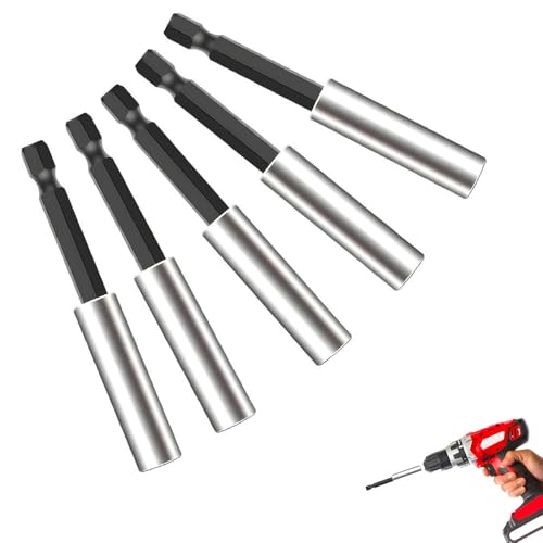 5 Stück Magnet Bithalter Set, 60 mm Schnellwechsel Bit Verlängerung 1/4",Bohrer Verlängerung, Schnellwechsel Bitsatz, für Elektrische Bohrmaschine Schlagschrauber Schraubendreher 5 Stück Magnet Bithalter Set, 60 mm Schnellwechsel Bit Verlängerung 1/4",Bohrer Verlängerung, Schnellwechsel Bitsatz, für Elektrische Bohrmaschine Schlagschrauber Schraubendreher von Grasslandy