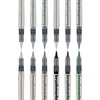 Karin Brushmarker PRO Set, 12 Farben - Grey Colors von Grau