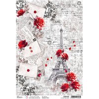 Motiv-Strohseide "Paris Je t'aime - Letters from Paris" Motiv-Strohseide "Paris Je t'aime - Letters from Paris" von Ciao Bella