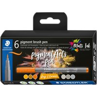 STAEDTLER Pigment brush pen, 6er-Set - Greys & Caramels STAEDTLER Pigment brush pen, 6er-Set - Greys & Caramels von Staedtler