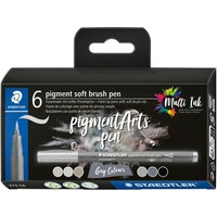 STAEDTLER Pigment soft brush pen "Greys", 6er-Set STAEDTLER Pigment soft brush pen "Greys", 6er-Set von Staedtler