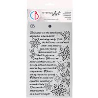 Schablone "Elegance of Blue - Winter Poem" Schablone "Elegance of Blue - Winter Poem" von Ciao Bella