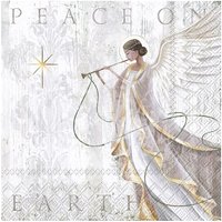 Serviette "Angel of Peace" - 20 Stück von Grau