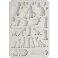 Silikonform "Orchids and Cats - Cats" von Stamperia