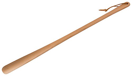 Gravidus Holz Schuhanzieher Schuhlöffel mit Lederband 63 cm von Gravidus