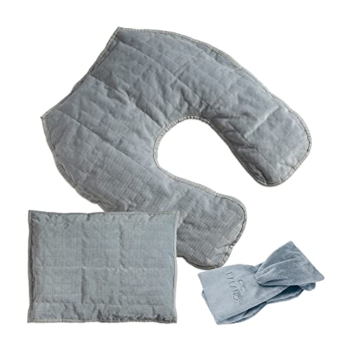 Gravity Home Office Kit : Gewichtskragen Gewichtskissen und Gewichtsband für Stress Nacken- Rücken- und Kopfschmerzen für Heimarbeit Fördert die Konzentration und Fokus Fernarbeit Set Größe L Gravity Home Office Kit : Gewichtskragen Gewichtskissen und Gewichtsband für Stress Nacken- Rücken- und Kopfschmerzen für Heimarbeit Fördert die Konzentration und Fokus Fernarbeit Set Größe L von Gravity