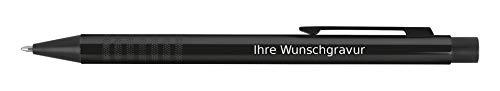 Kugelschreiber aus Metall mit Gravur / Farbe: schwarz von Gravur by Livepac Office