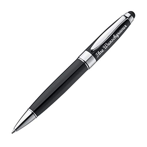 Touchpen Kugelschreiber mit Namensgravur - aus Metall von Gravur by Livepac Office