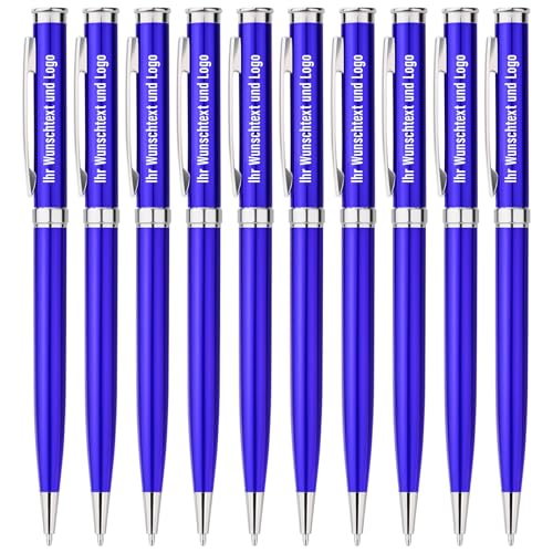 Gravurmaster 30 x Personalisiert Kugelschreiber Set mit Gravur von Logo/Text,Ideal Geschenk für Abschluss Rente Dank,Hochwertige Metall Drehkugelschreiber für Elternteil Kollegen Lehrer Studenten Gravurmaster 30 x Personalisiert Kugelschreiber Set mit Gravur von Logo/Text,Ideal Geschenk für Abschluss Rente Dank,Hochwertige Metall Drehkugelschreiber für Elternteil Kollegen Lehrer Studenten von Gravurmaster