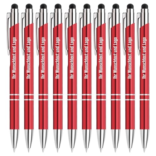 Gravurmaster 40 Stück Kugelschreiber mit Touchpen personalisierter Kugelschreiber mit Gravur Druckkugelschreiber Set, Druckkugelschreiber mit Wunschtext & Logo, Für Business, Büro, Schule unw. Gravurmaster 40 Stück Kugelschreiber mit Touchpen personalisierter Kugelschreiber mit Gravur Druckkugelschreiber Set, Druckkugelschreiber mit Wunschtext & Logo, Für Business, Büro, Schule unw. von Gravurmaster