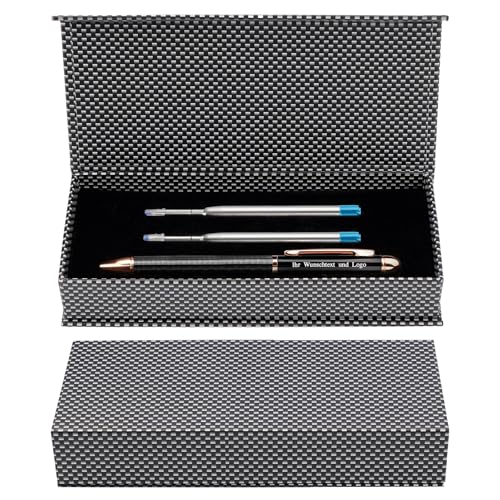 Gravurmaster Personalisierter Kugelschreiber mit Gravur,Silber Drehkugelschreiber Set mit 2Ersatzminen/Geschenkbox,Individueller Werbekugelschreiber mit Name/Logo für Firmen,Hochzeiten,Blau Tinte Gravurmaster Personalisierter Kugelschreiber mit Gravur,Silber Drehkugelschreiber Set mit 2Ersatzminen/Geschenkbox,Individueller Werbekugelschreiber mit Name/Logo für Firmen,Hochzeiten,Blau Tinte von Gravurmaster