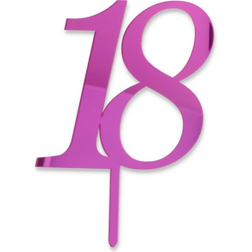 Cake Topper 18 Jahre Fuchsia von Graziano
